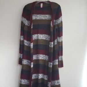 No Boundaries Multi Colored long Sweater